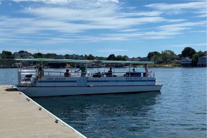 Water shuttle boat in Gloucester