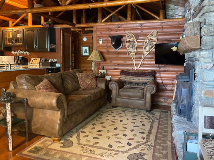 Bear Cabin living room