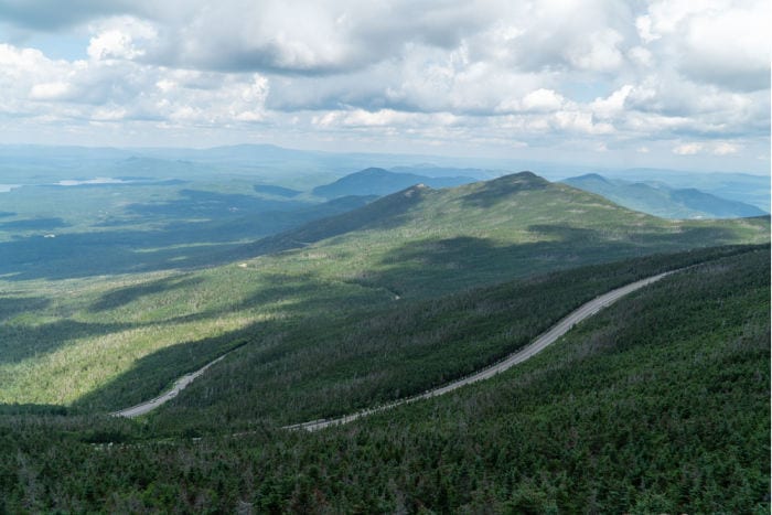 Whiteface Veteran's Memorial highway from above