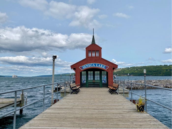 Seneca Lake pier house