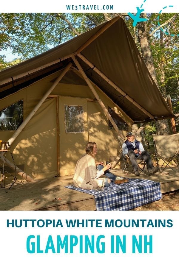 Glamping in NH at Huttopia White Mountains