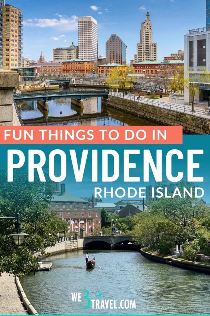 Fun things to do in Providence Rhode Island skyline and gondola on river