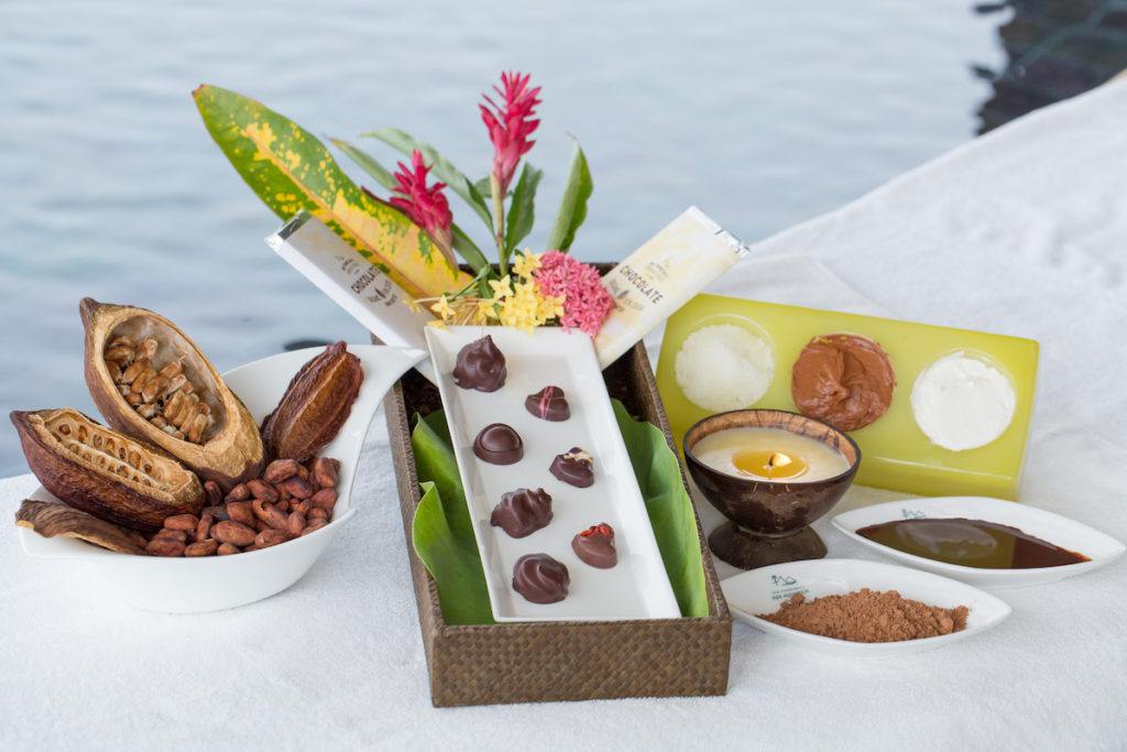 Jade Mountain Chocolates and cacao beans