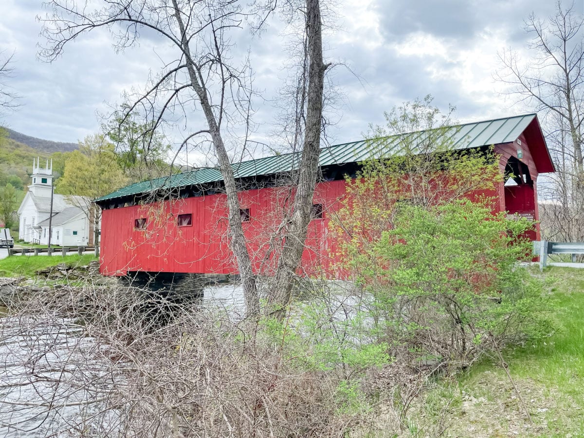 Arlington Green Covered Bridge in Arlington Vermont