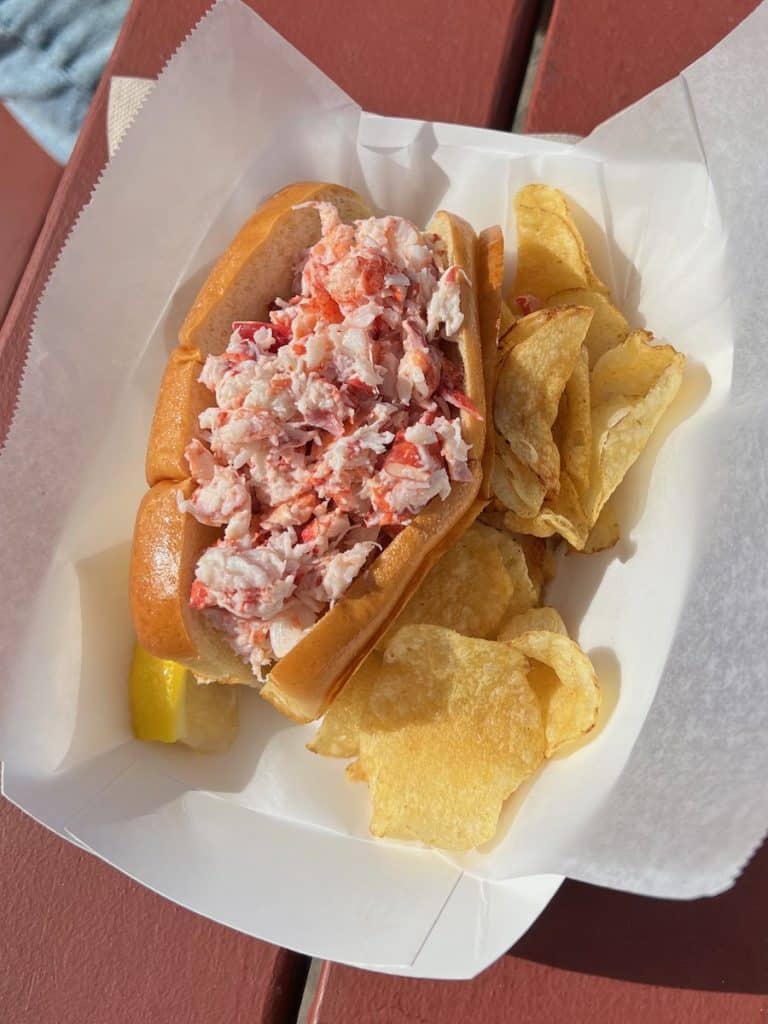 Bite into Maine lobster roll