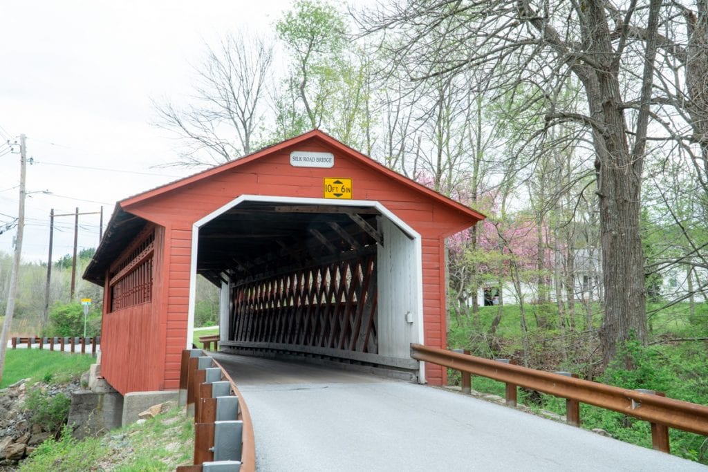 red Silk Road Covered bridge