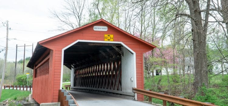 red Silk Road Covered bridge