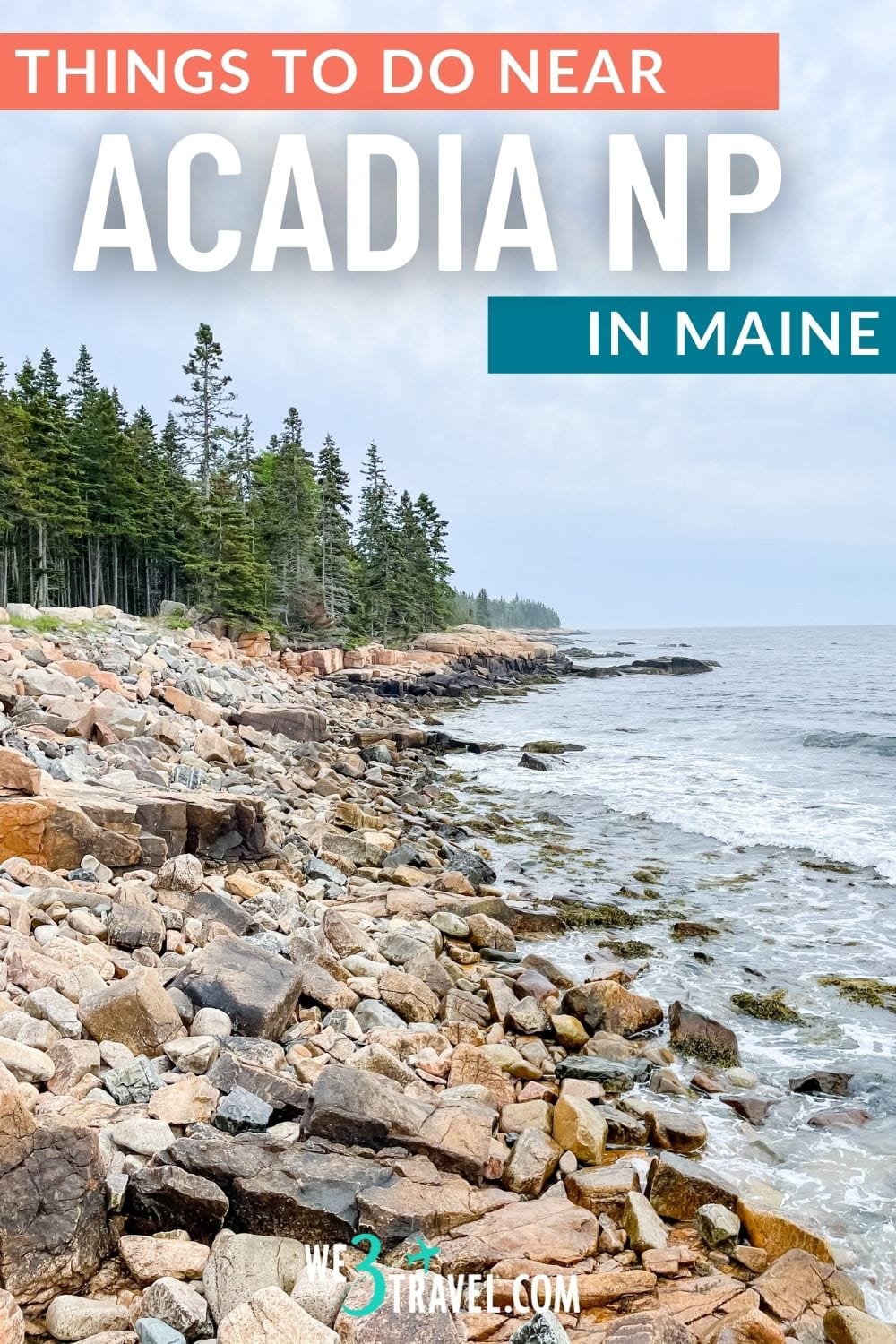 things to do in Acadia National Park in Maine showing rocky coast of Schoodic Peninsula