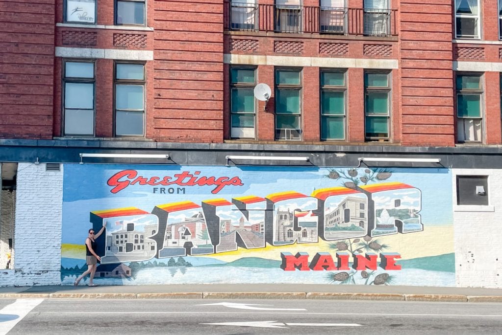 Greetings from Bangor mural