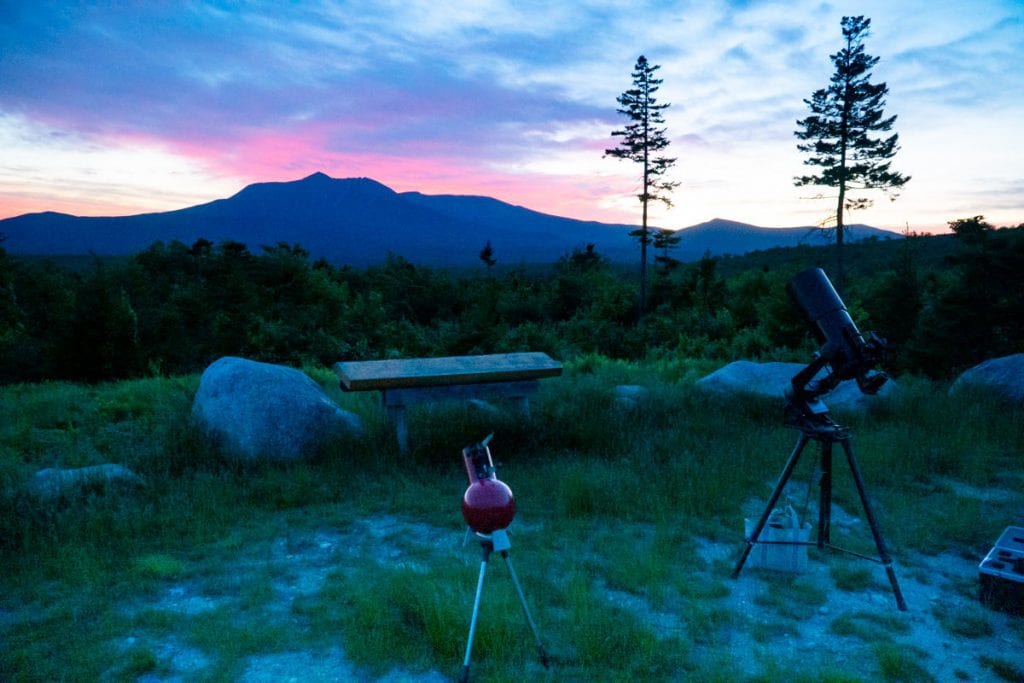 telescopes in Katahdin Woods & Waters