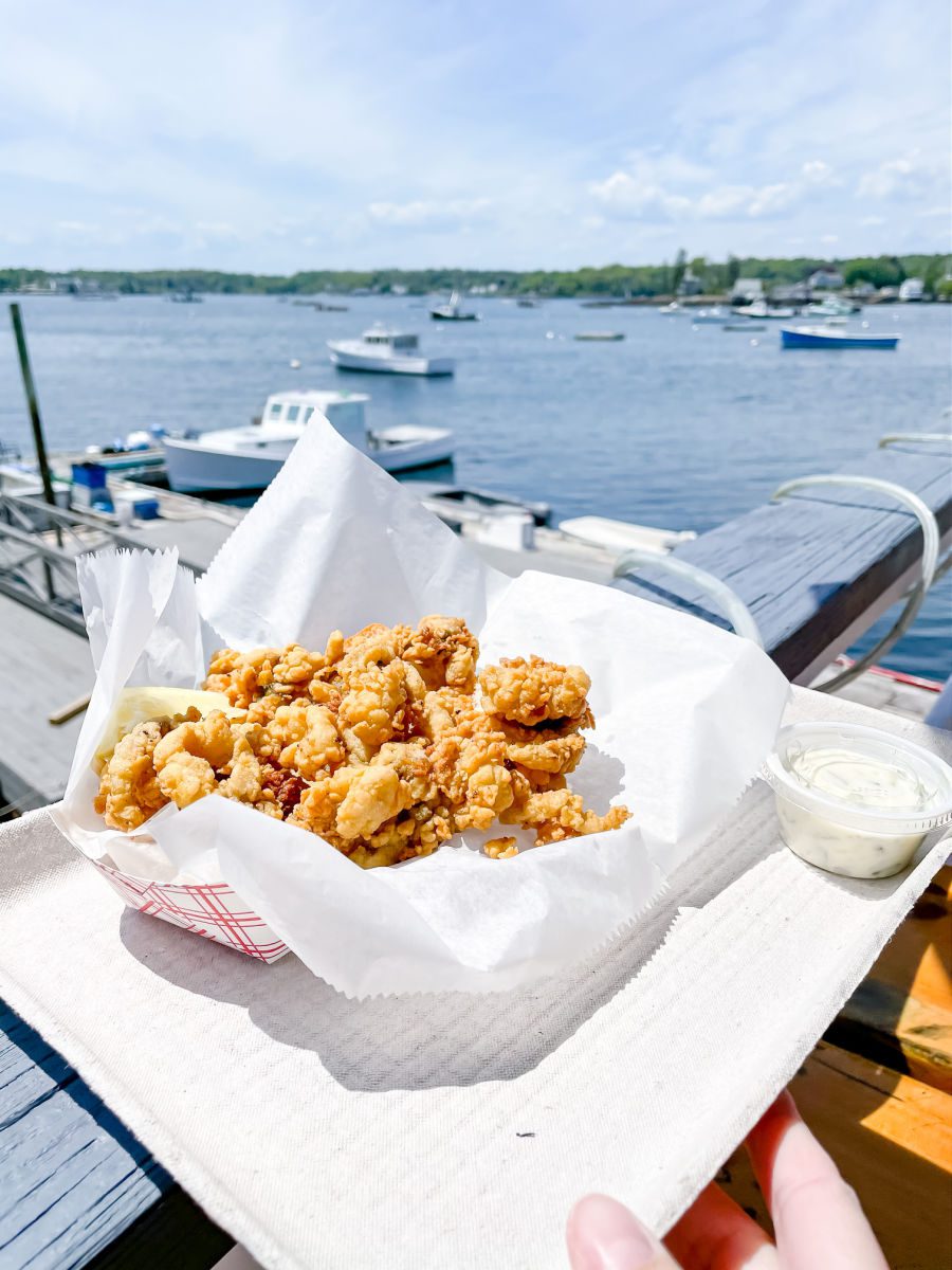 Fried clams from Boothbay Lobster Wharf