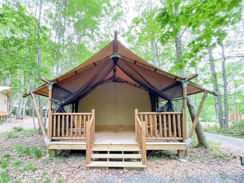 Terramor Bayberry tent from the outside