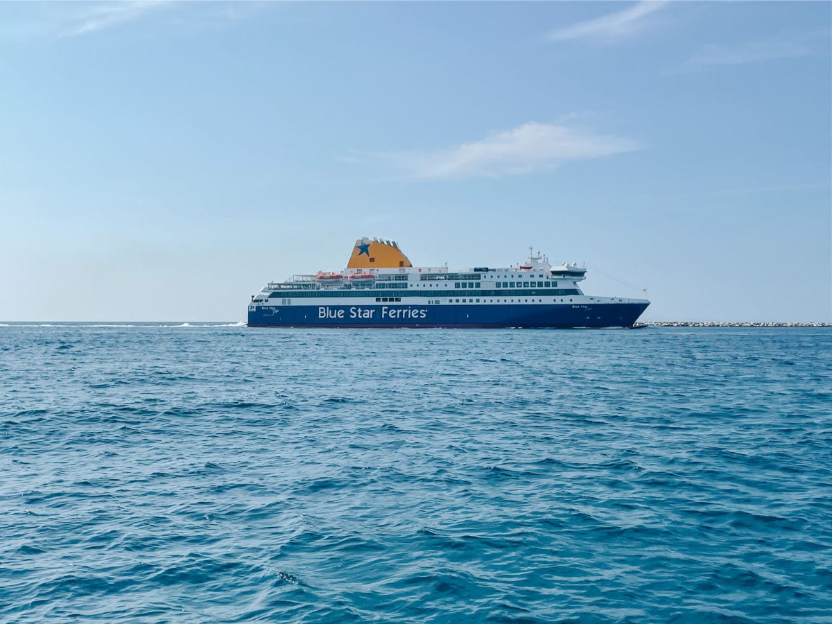 Blue Star Ferry in Greece