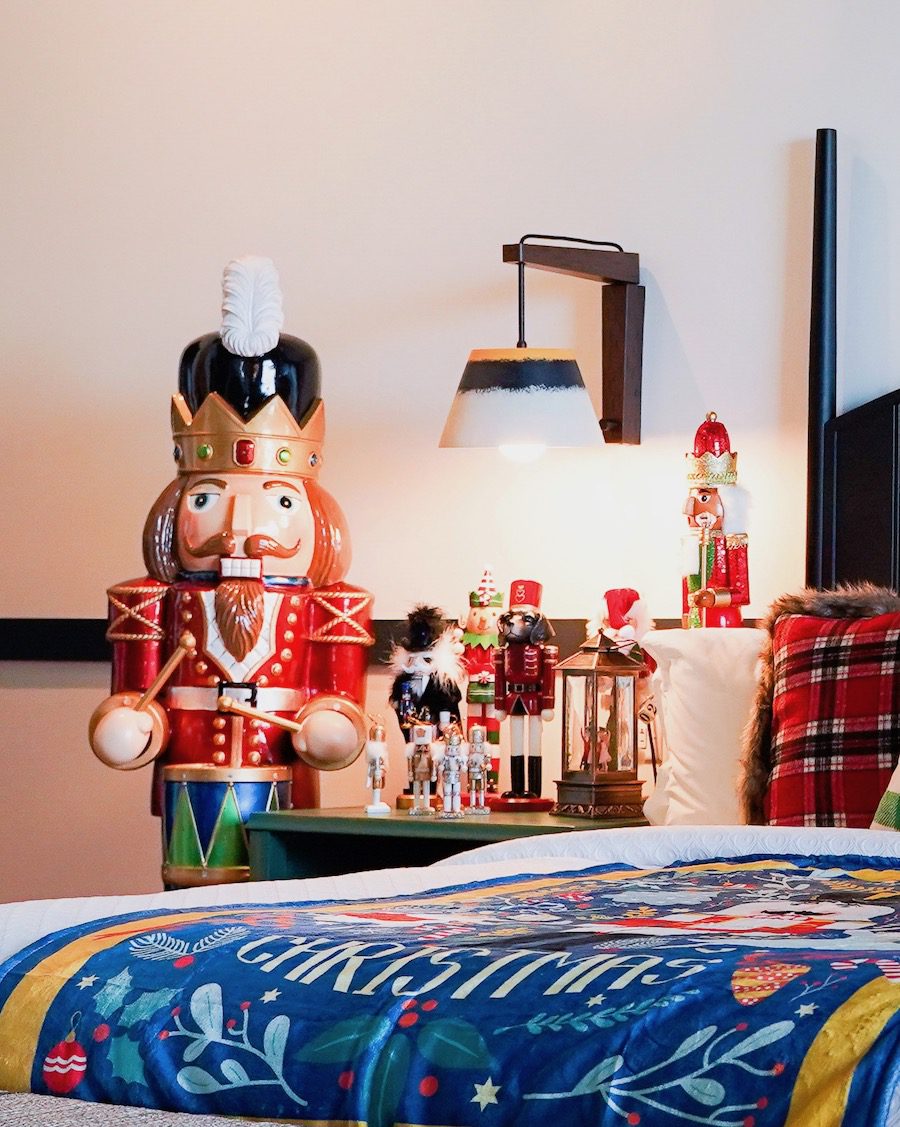 El Capitan room decorated with Nutcrackers for the Nuttiest Holidays