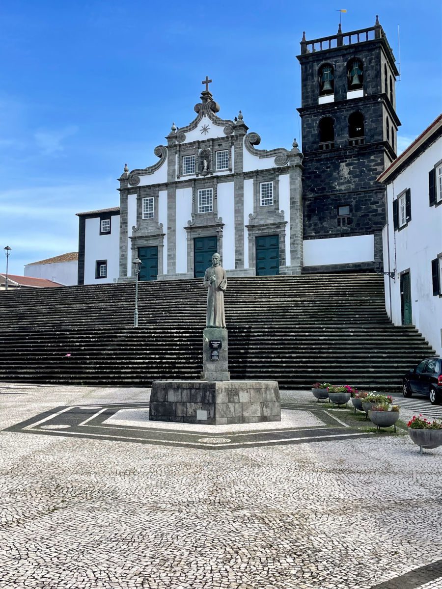 Church square in Ribeira Grande