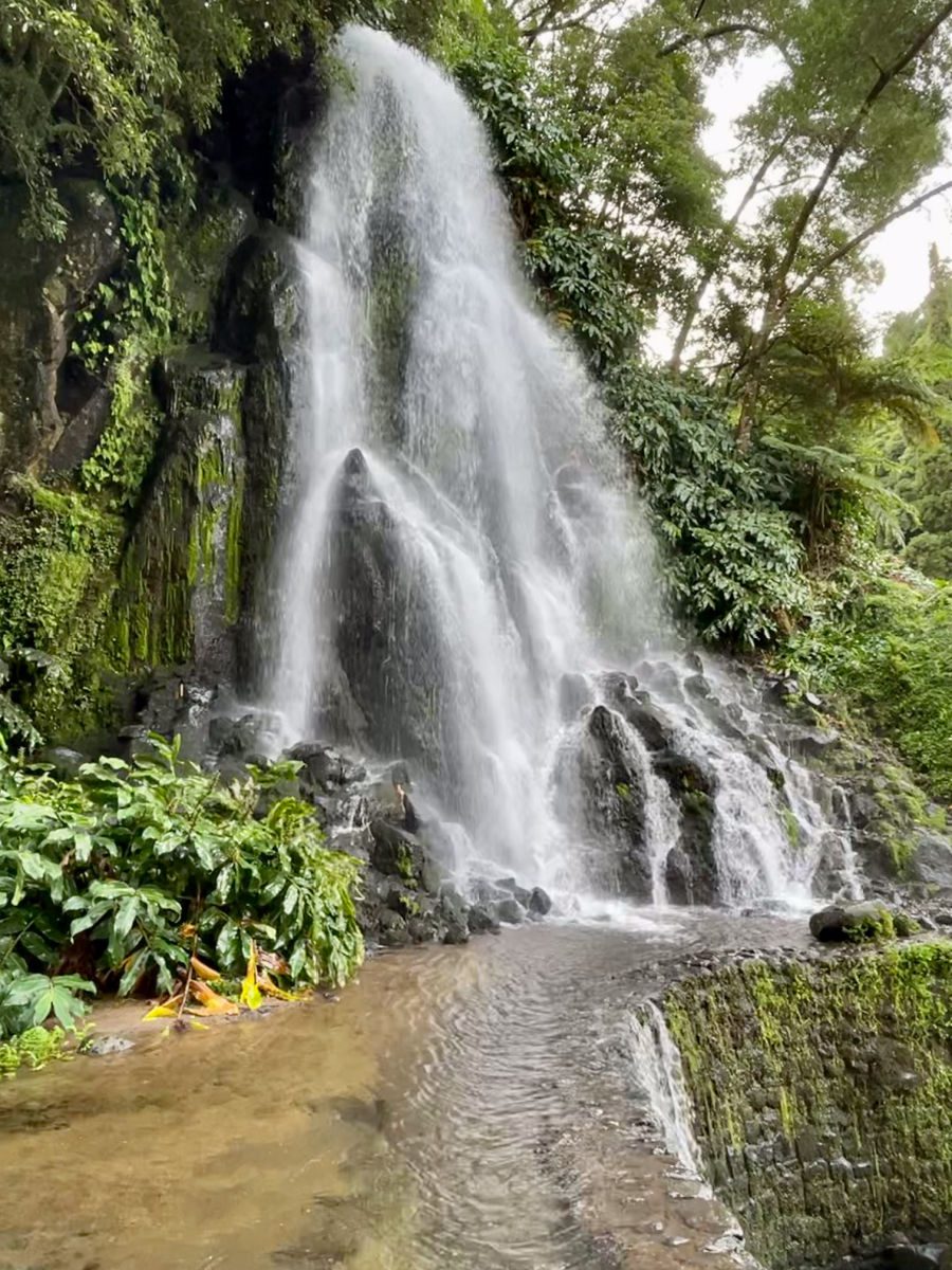 waterfall at Ribeira dos Caldeiroes