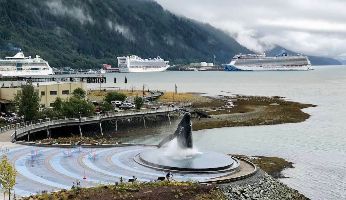 cruise ships in port in Juneau