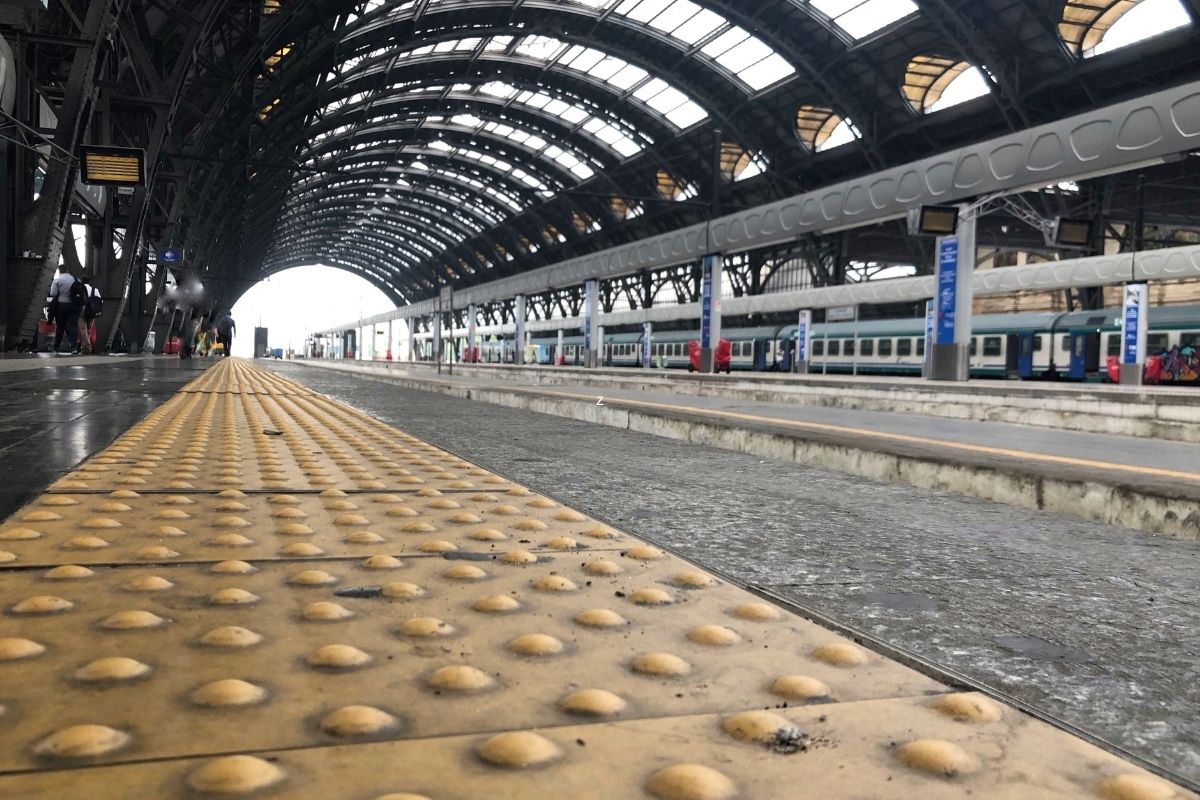 Milan train station tracks