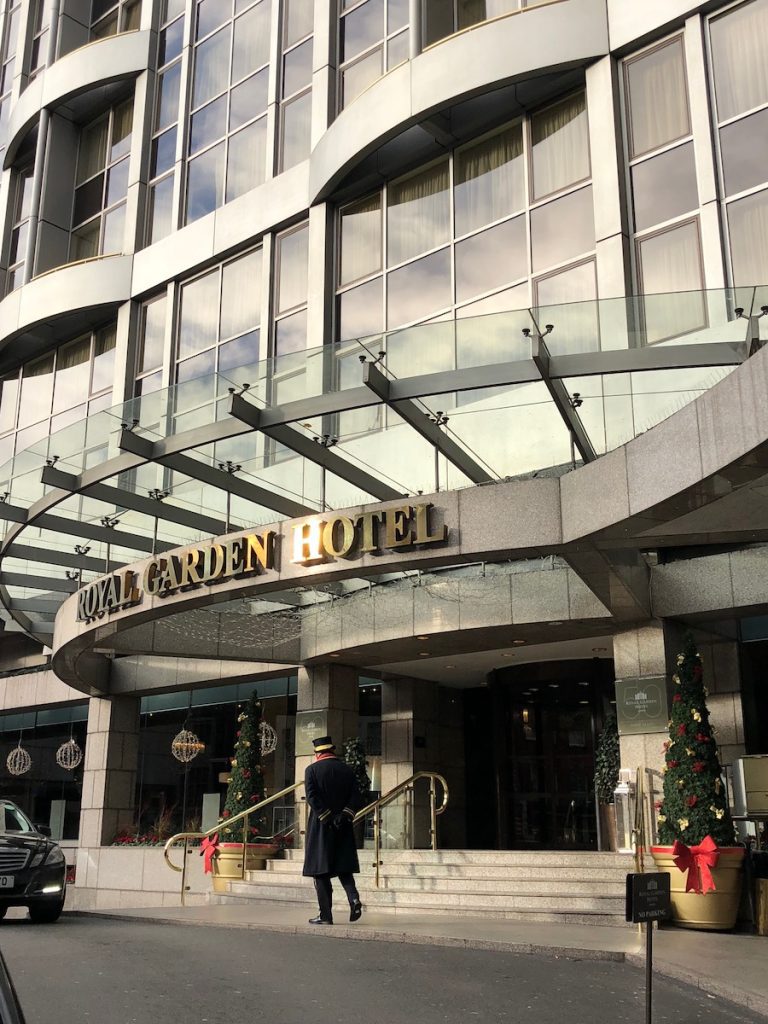 Royal Garden hotel entrance