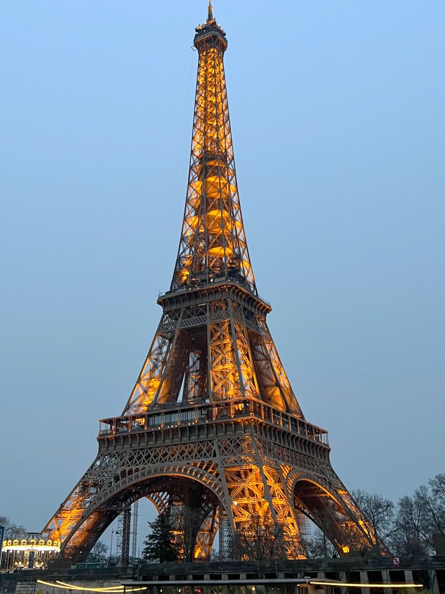 Eiffel Tower in the evening