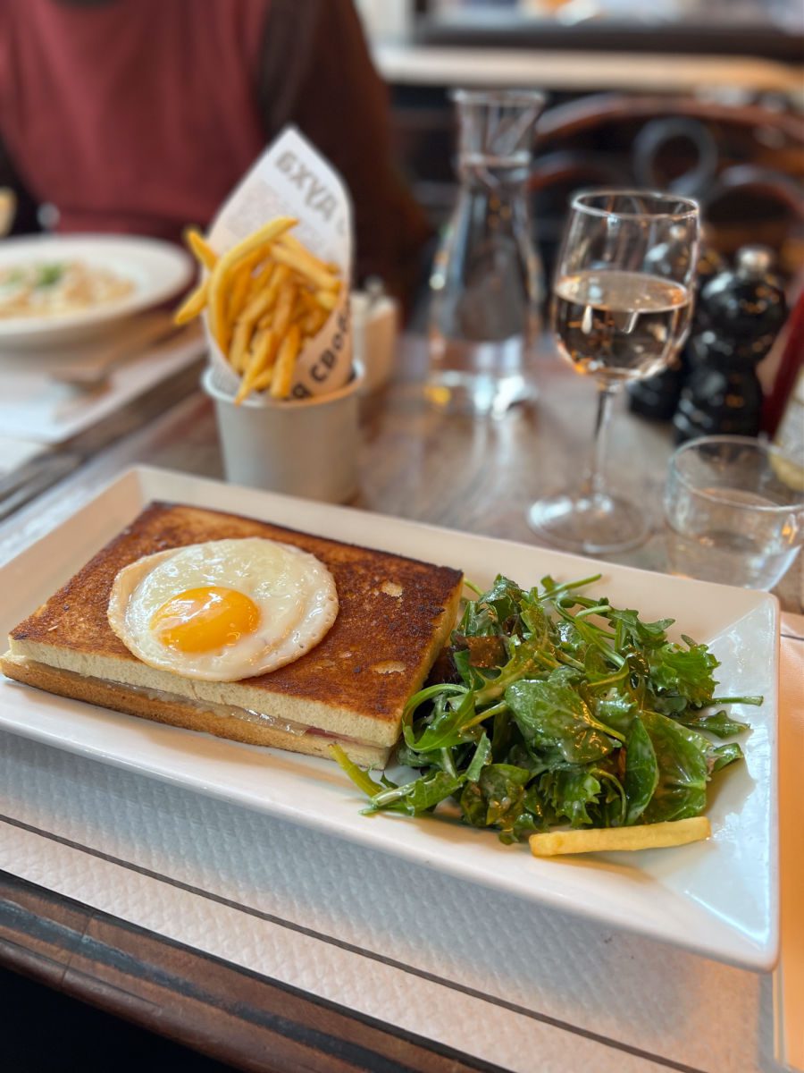 Croque monsieur at Saint Regis cafe