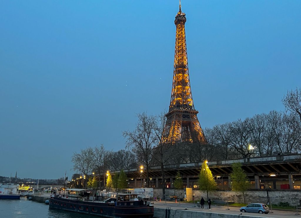 Eiffel Tower at night