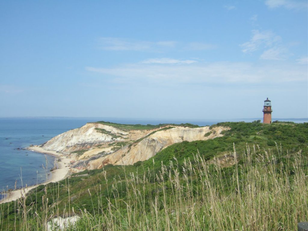 clay cliffs in Aquinnah