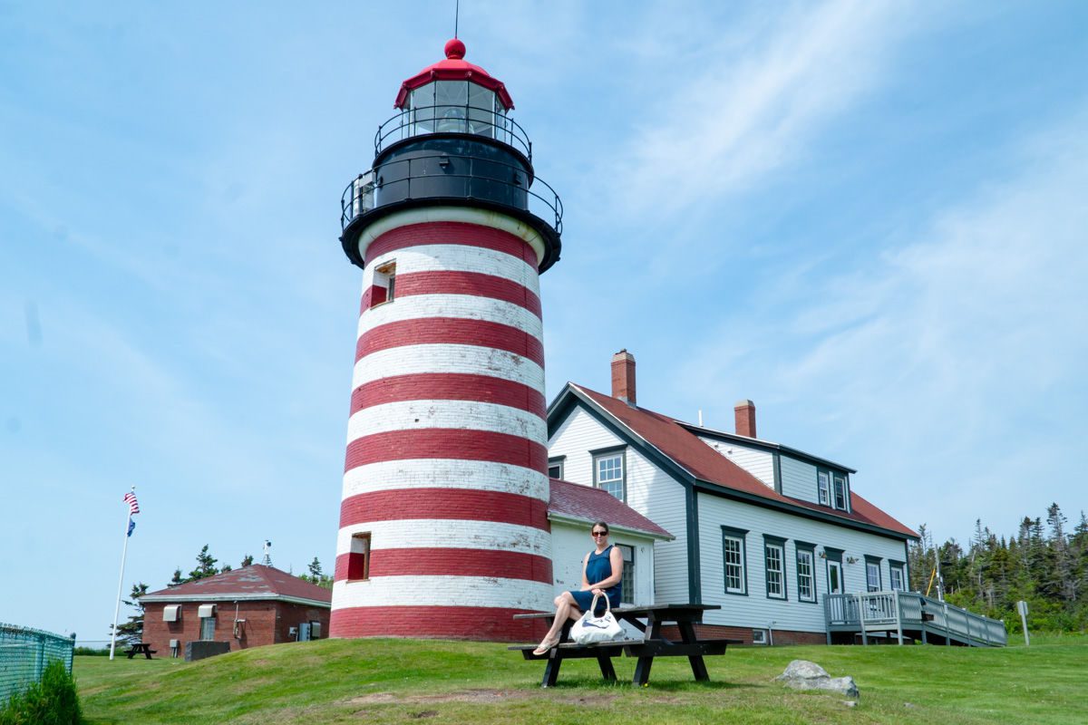 West Quoddy Light near Lubec Maine