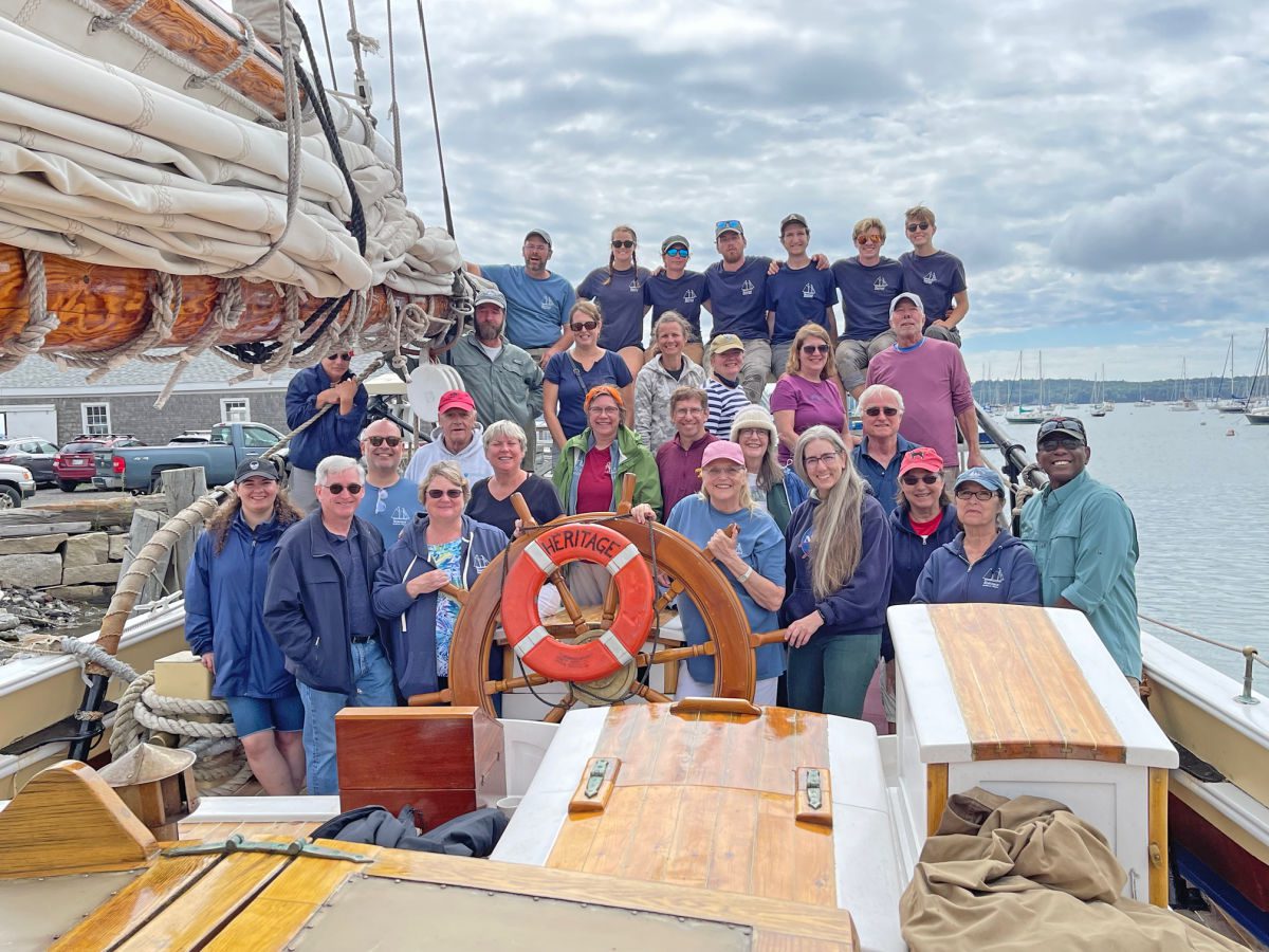 Guests and crew of the Schooner Heritage