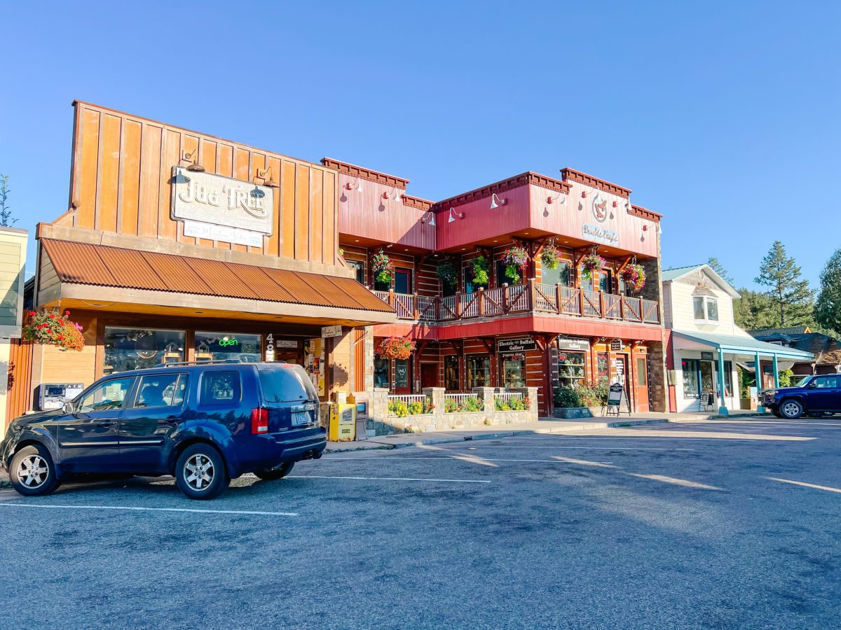 Main street shops in Big Fork