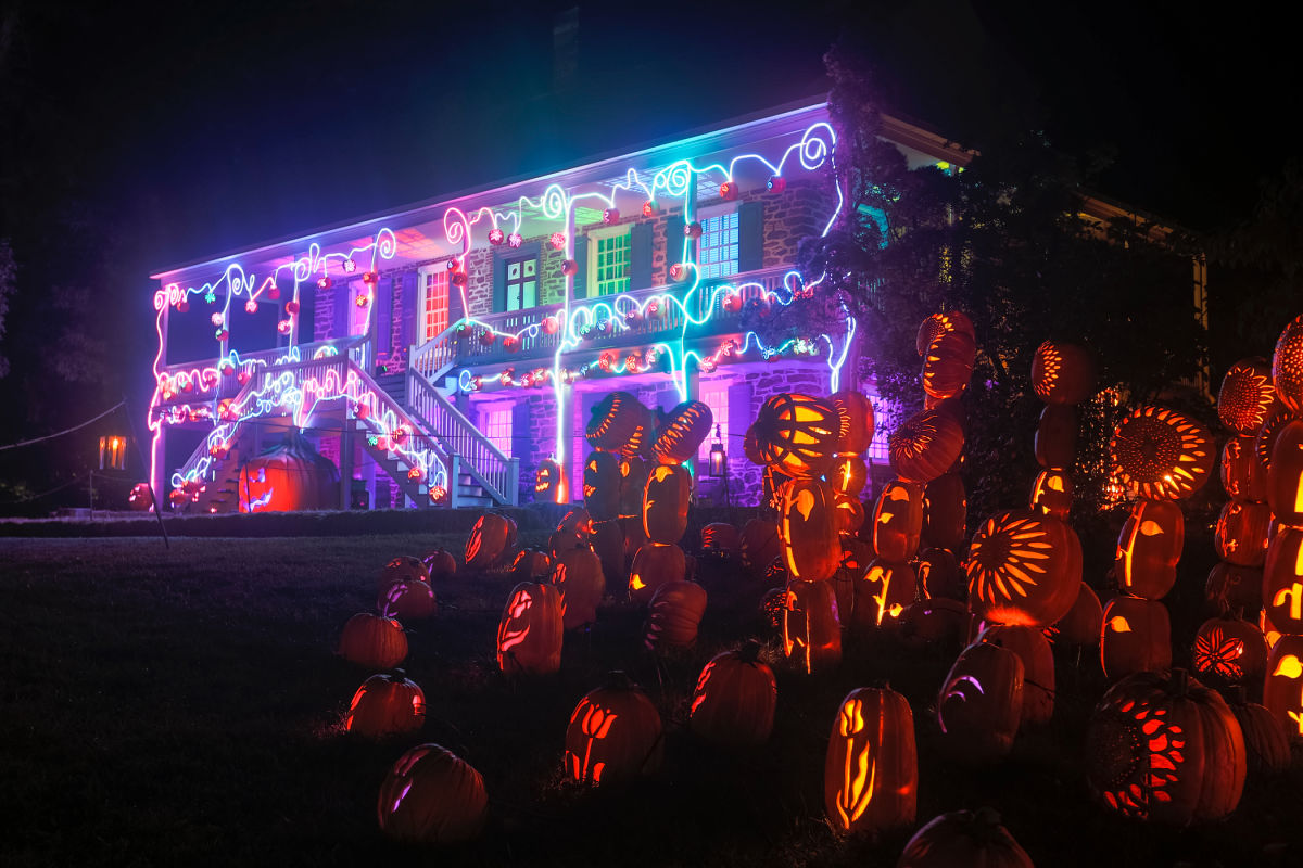 Van Cortlandt Manor lit up for Great Jack o Lantern Blaze