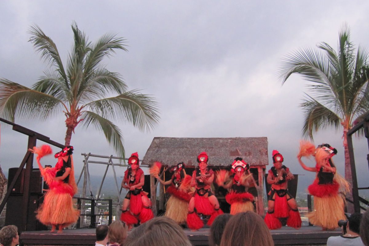 Luau dancers at the Island Breeze Luau