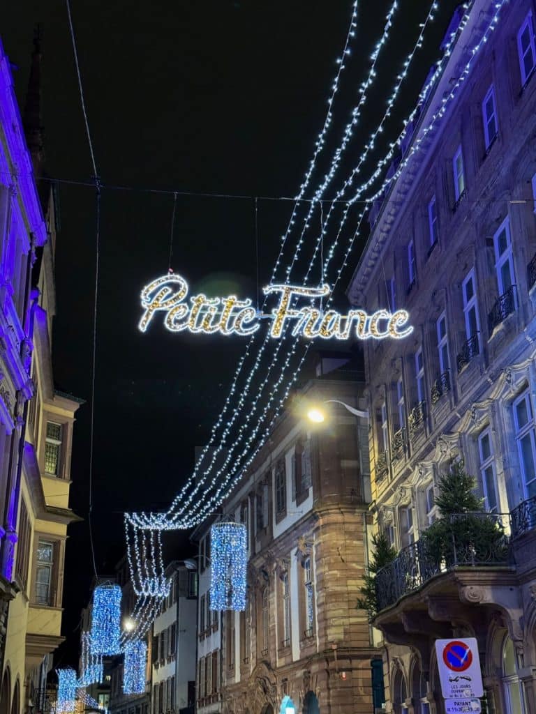 Petite France lights