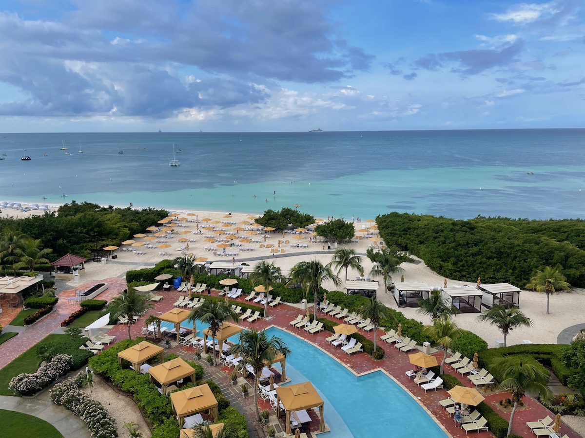 View of Palm Beach from the Ritz Carlton Aruba