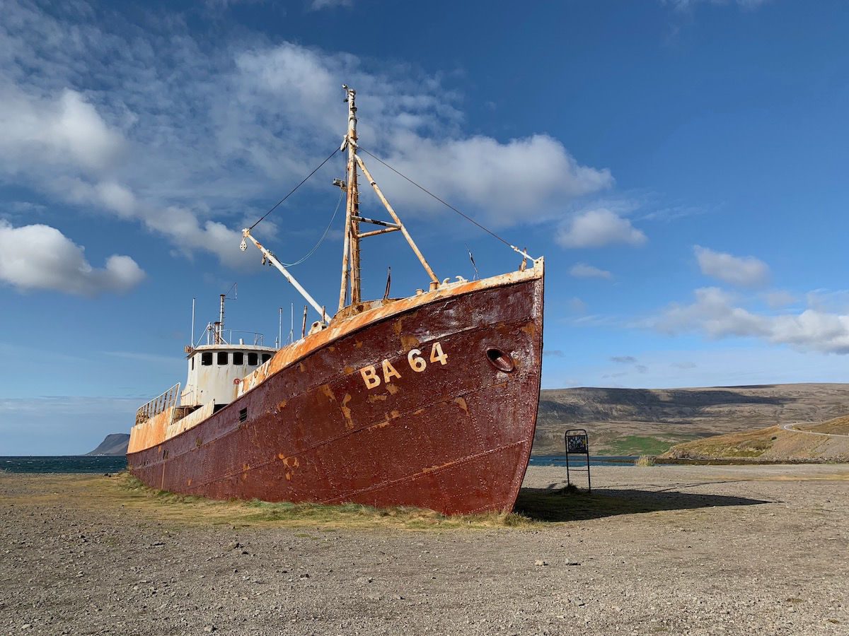 Garðar BA 64 shipwreck in Iceland