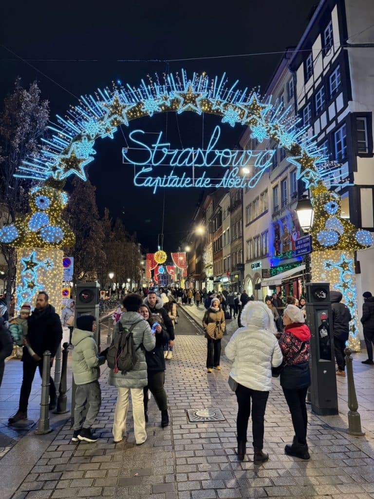 Strasbourg Capital of Christmas arch