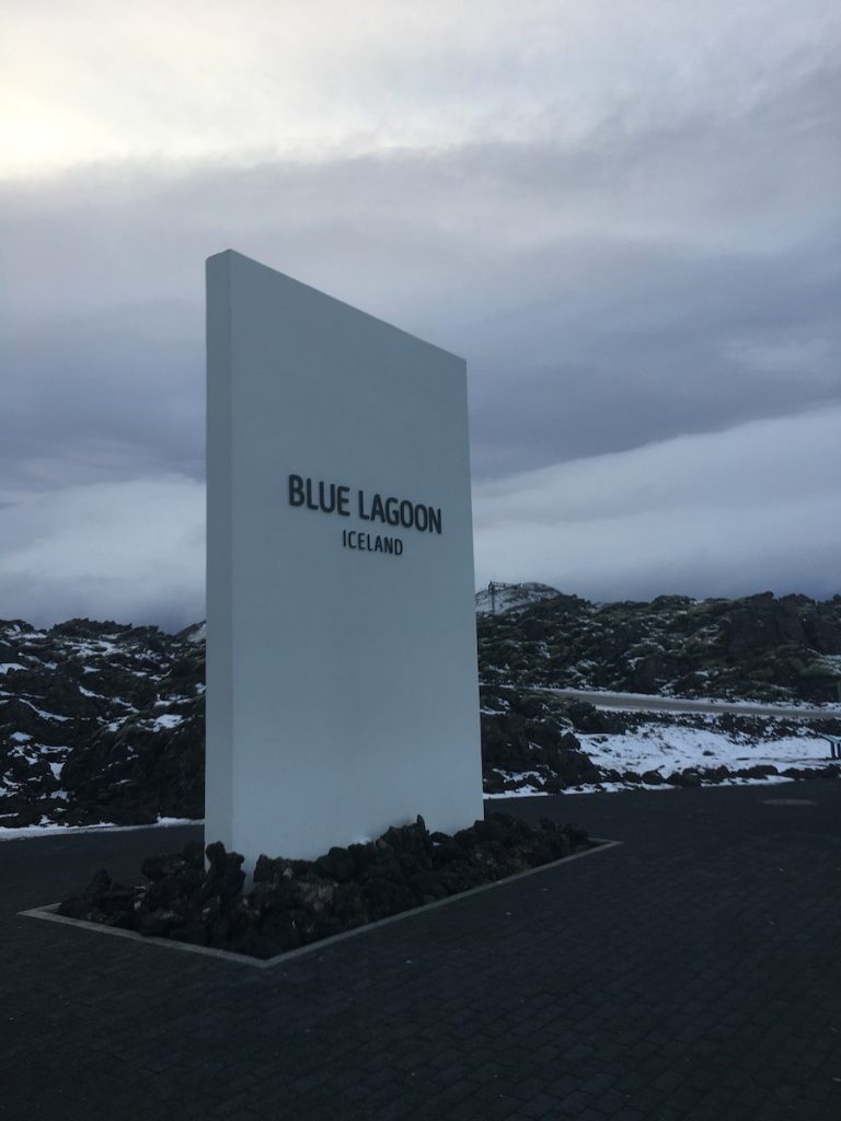 Blue Lagoon entrance sign