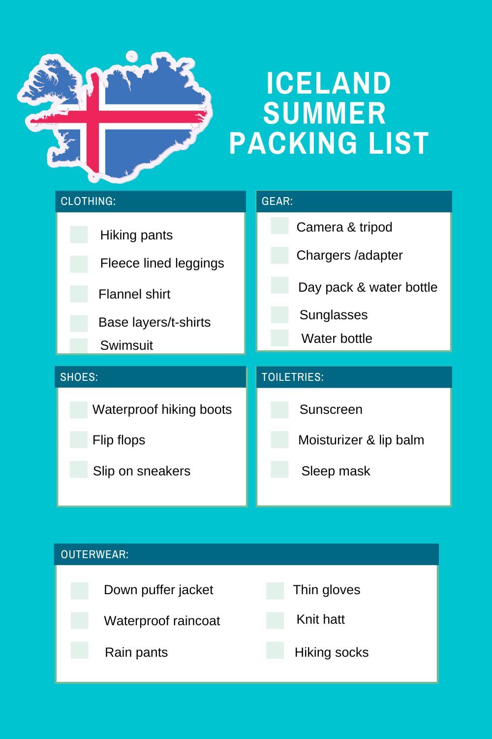 Complete Iceland Summer Packing List (2023) w/ Free Checklist!