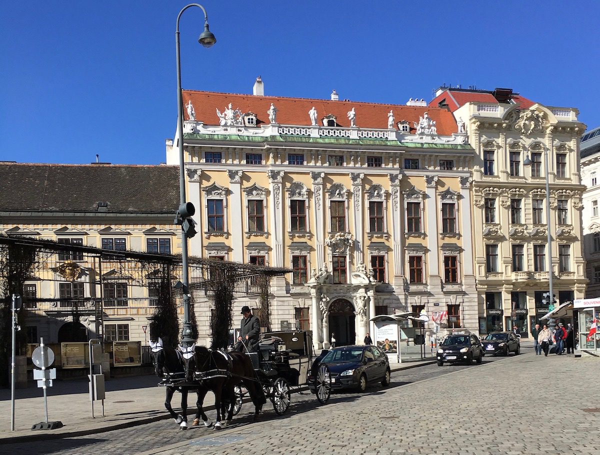 Vienna square with carriage