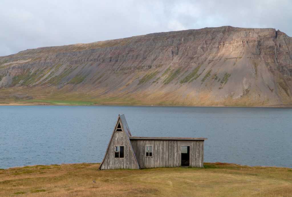 A frame house in the Westfjords Iceland