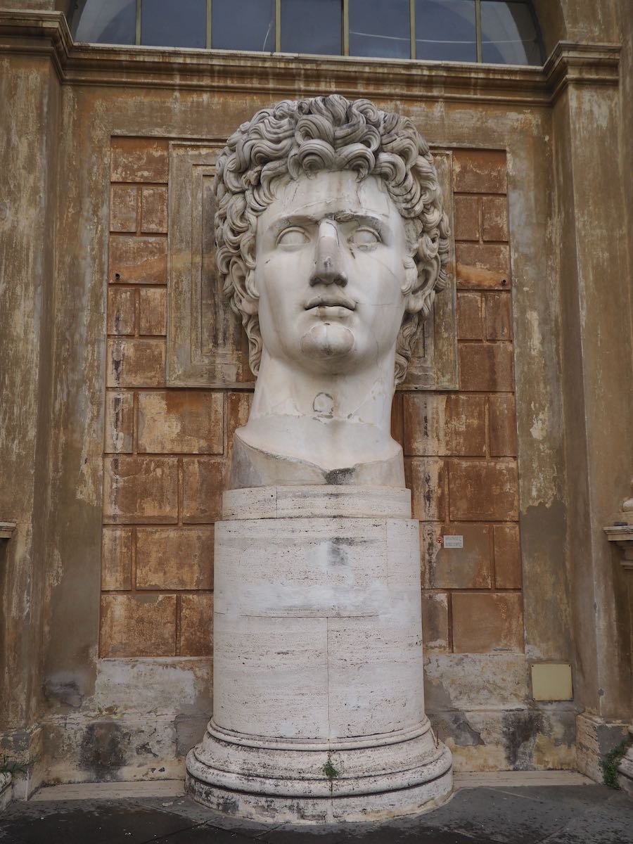 Vatican courtyard sculpture