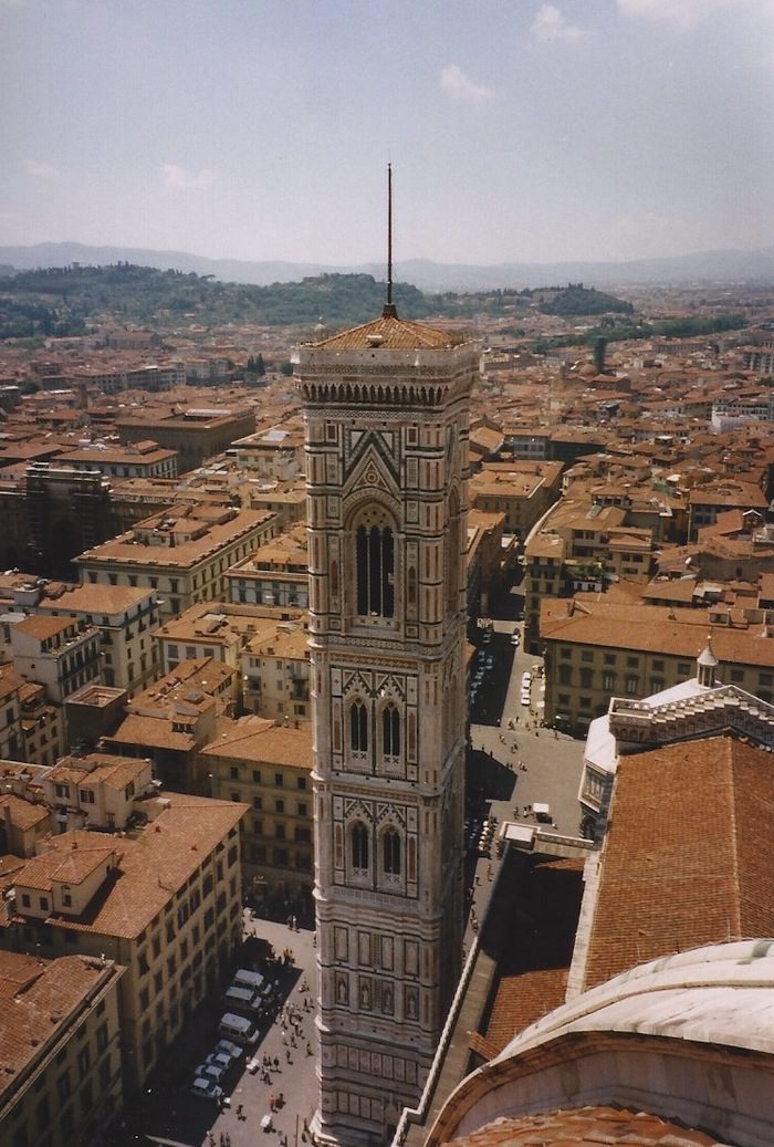 Bell Tower in Florence from the Duomo