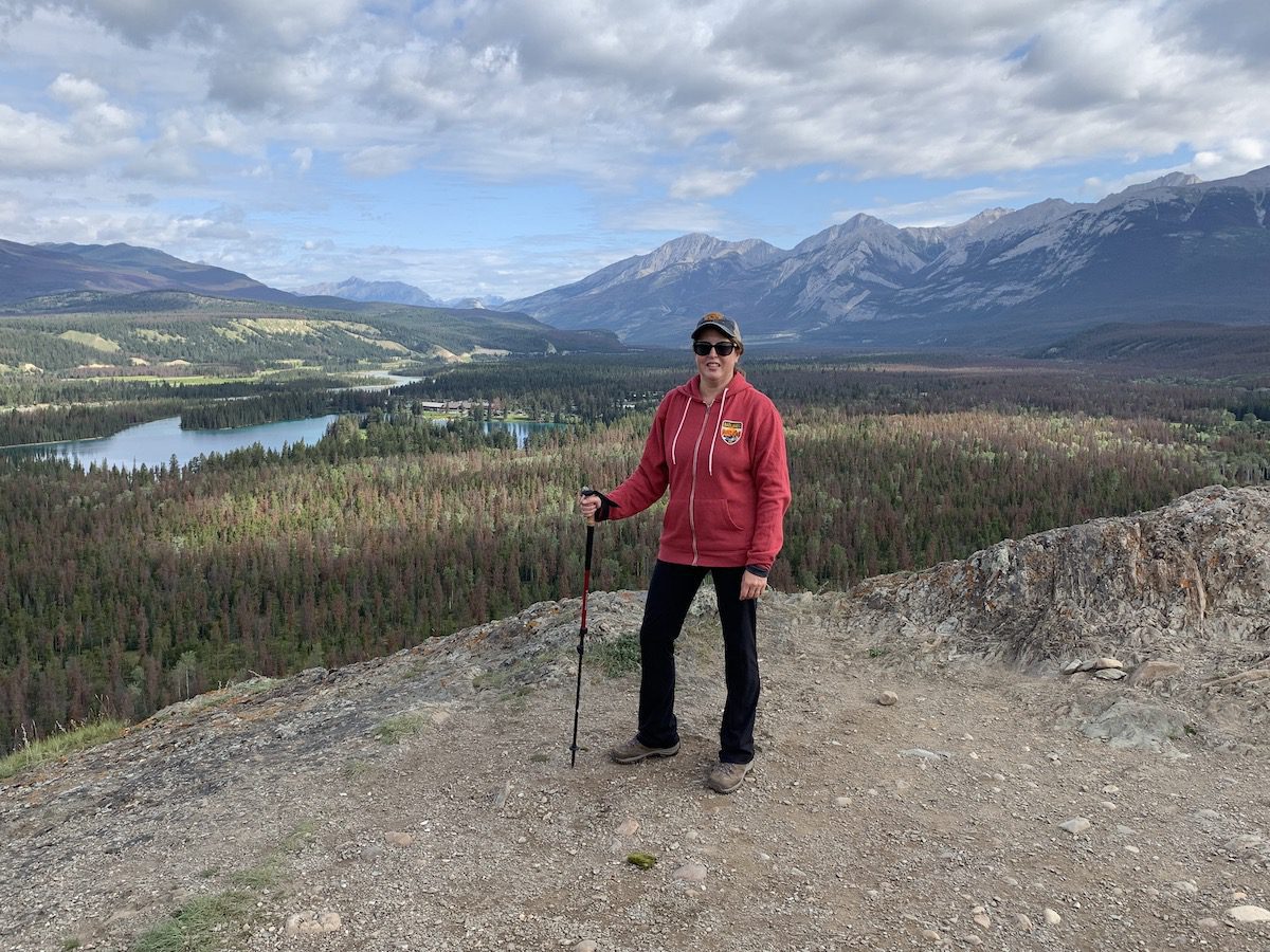 Tamara at Old Fort in Jasper