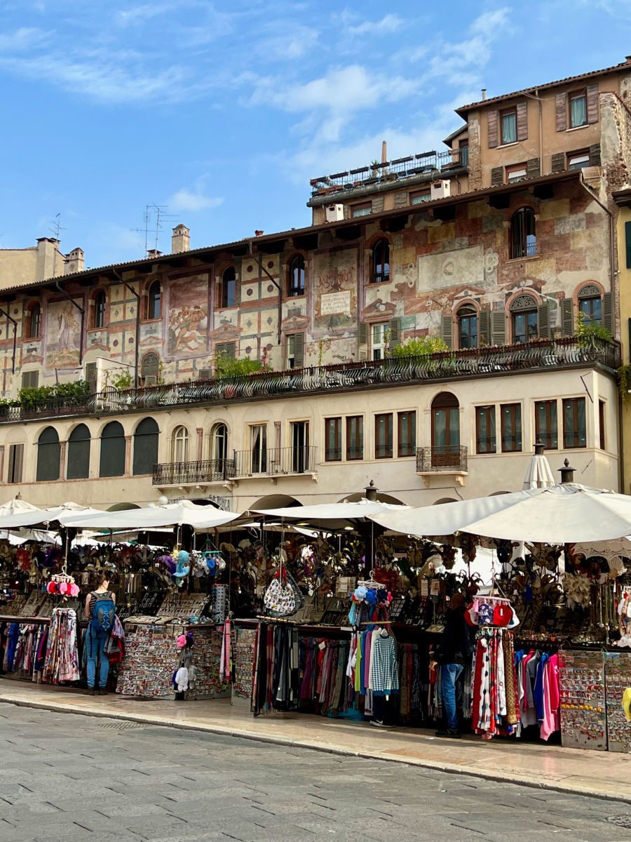 Piazza delle Erbe market stalls