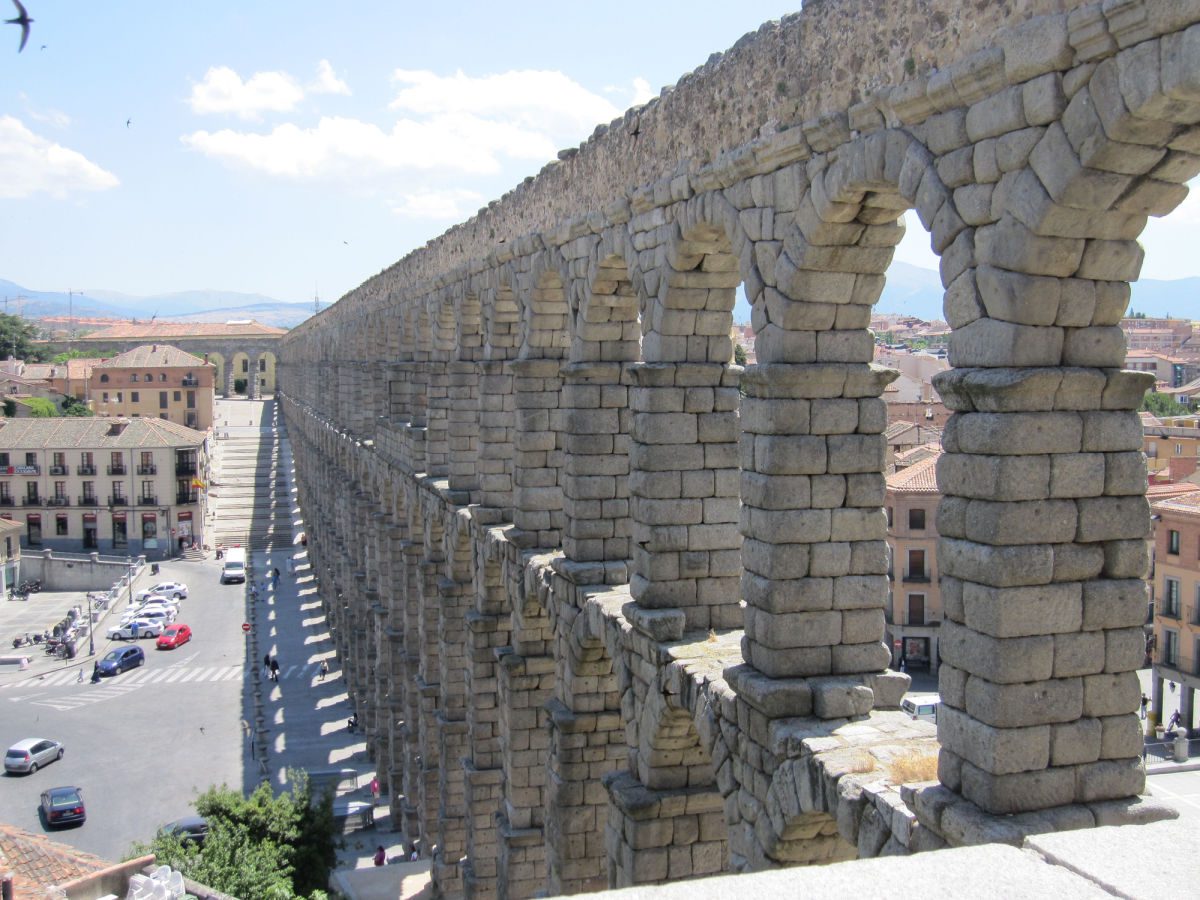 Aqueduct of Segovia from the top