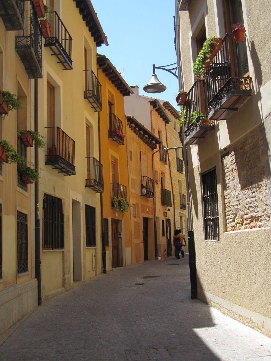 Quaint streets of Segovia Spain