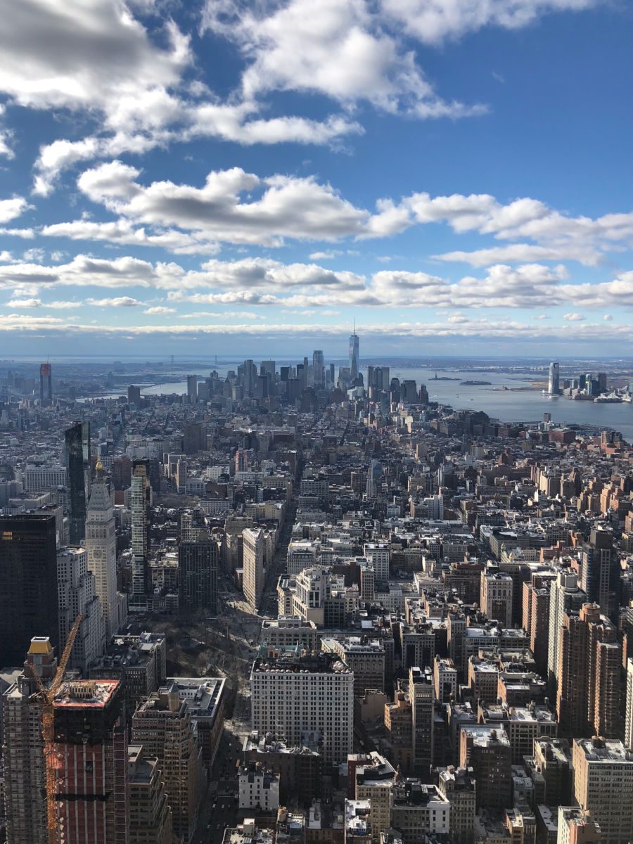 View downtown from the Empire State Building