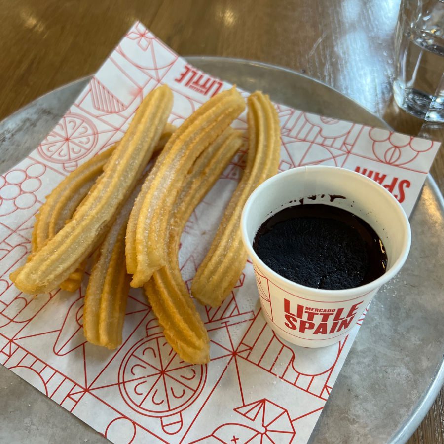 Churros and chocolate at Little Spain