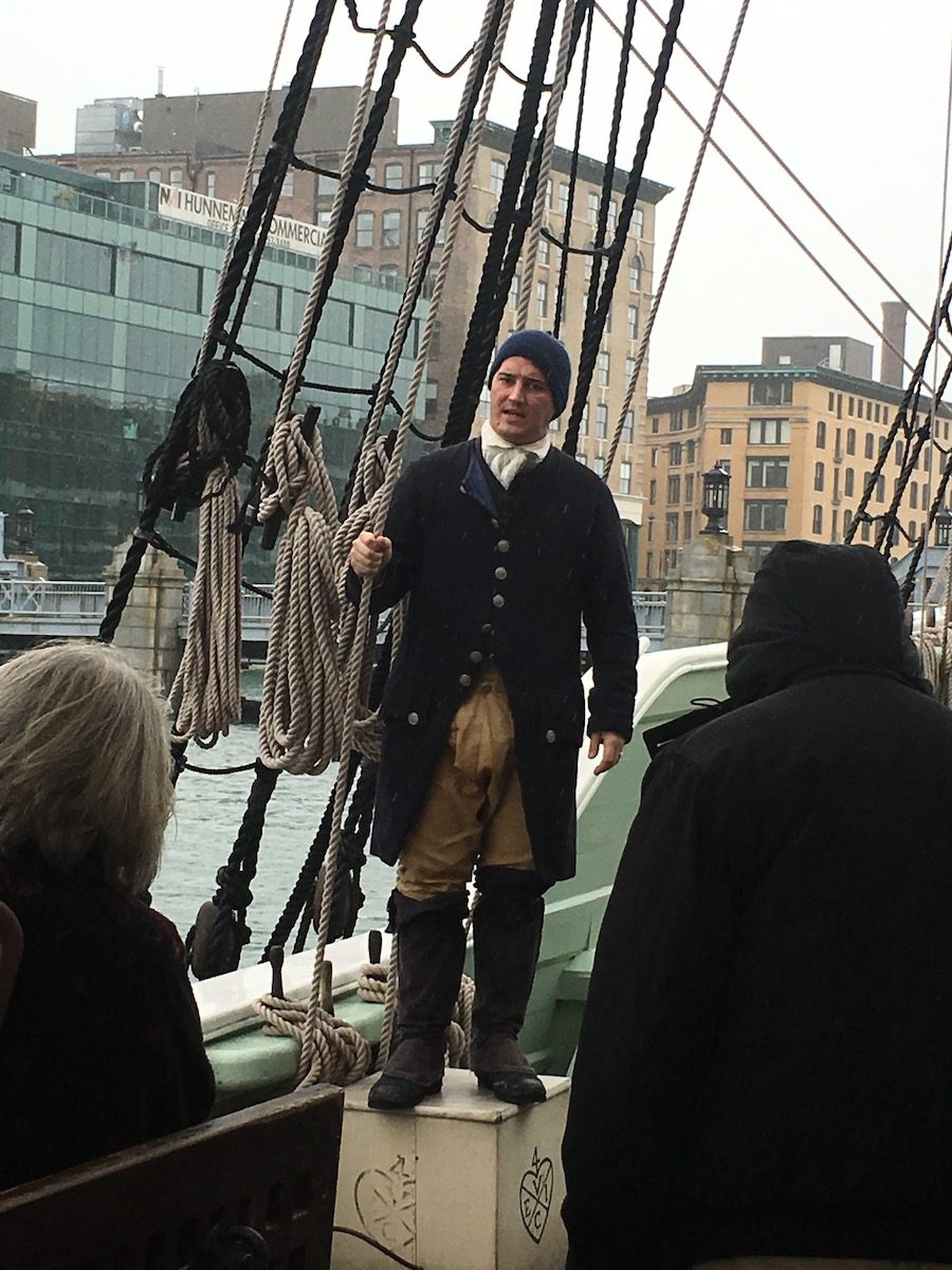 Boston tea party museum & ships reenactor