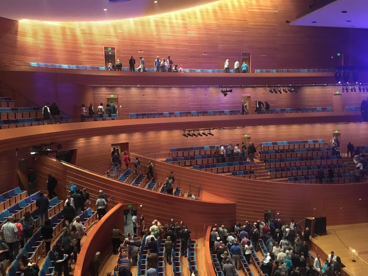 inside the auditorium at the Kauffman Center for the performing arts